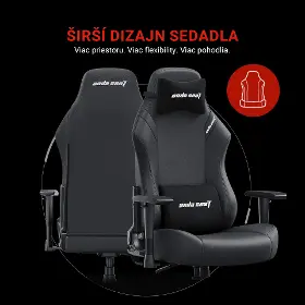 Herná stolička - Anda Seat Luna Dark Grey fabric - 13