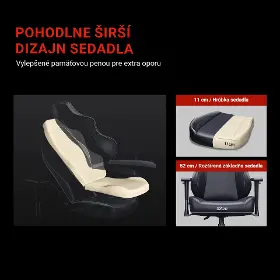 Herná stolička - Anda Seat Luna Dark Grey fabric - 15