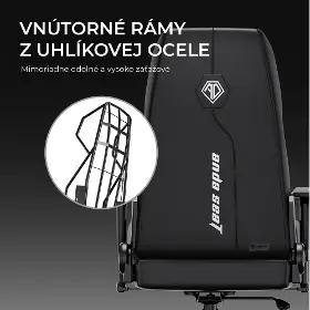 Herná stolička - Anda Seat X1 Gaming Sofa Elegant Black pvc - 12