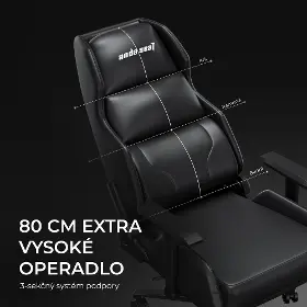 Herná stolička - Anda Seat X1 Gaming Sofa Elegant Black pvc - 13