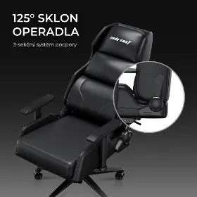 Herná stolička - Anda Seat X1 Gaming Sofa Elegant Black pvc - 14
