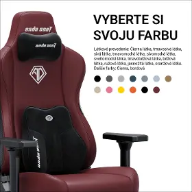 Herná stolička - Anda Seat Kaiser 3E XL Maroon - 12