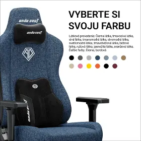 Herná stolička - Anda Seat Kaiser 3E XL fabric Dark Blue - 16