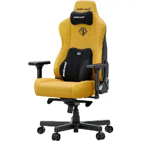 Herná stolička - Anda Seat Kaiser 3E XL fabric Bright Yellow - 3