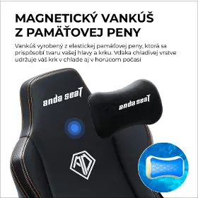 Herná stolička - Anda Seat Kaiser 3E XL fabric Light Blue - 15