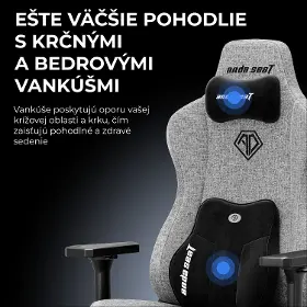 Herná stolička - Anda Seat Kaiser 3E XL fabric Beige - 14