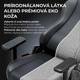 Herná stolička - Anda Seat Kaiser 3E XL fabric Dark beige - 12
