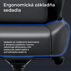 Herná stolička - Anda Seat Kaiser 4 XL V2 Dark gray Fabric - 12