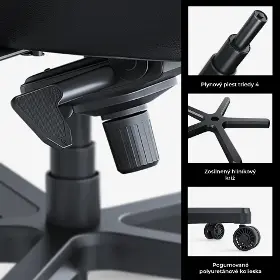 Herná stolička - Anda Seat Kaiser 4 XL V2 Dark gray Fabric - 14