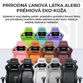 Herná stolička - Anda Seat Kaiser 4 XL V2 Dark gray Fabric - 15