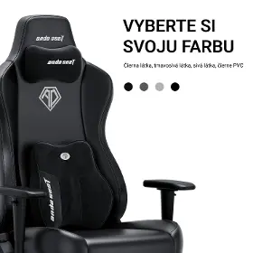 Herná stolička - Anda Seat Novis Plus XL Black PVC - 11