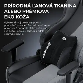 Herná stolička - Anda Seat Novis Plus XL Gray Fabric - 11