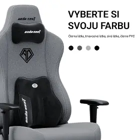 Herná stolička - Anda Seat Novis Plus XL Gray Fabric - 12