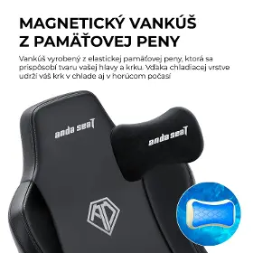 Herná stolička - Anda Seat Novis Plus XL Gray Fabric - 14