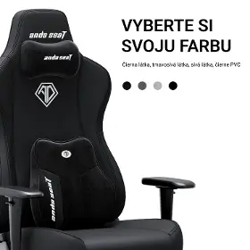 Herná stolička - Anda Seat Novis Plus XL Black Fabric - 12