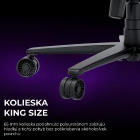 Herná stolička - Anda Seat Novis Plus XL Black Fabric - 15