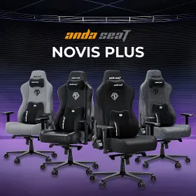 Herná stolička - Anda Seat Novis Plus XL Black Fabric - 9