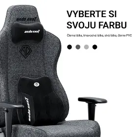 Herná stolička - Anda Seat Novis Plus XL Dark Gray Fabric - 12