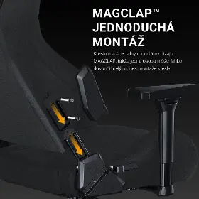 Herná stolička - Anda Seat Kaiser 2 Frontier fabric black new - 13