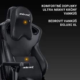 Herná stolička - Anda Seat Kaiser 2 Frontier fabric black new - 14