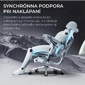 Kancelárska stolička - Sihoo DORO S300 Mesh svetlo sivá - 11