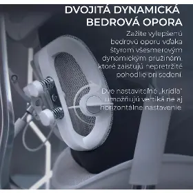 Kancelárska stolička - Sihoo DORO S300 Mesh svetlo sivá - 7