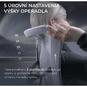 Kancelárska stolička - Sihoo DORO S300 Mesh svetlo sivá - 8