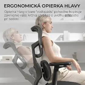 Kancelárska stolička - Sihoo DORO S100 Mesh čierna - 11