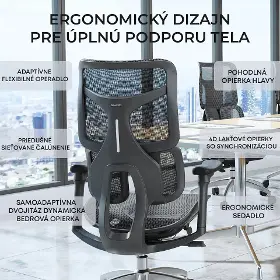 Kancelárska stolička - Sihoo DORO S100 Mesh čierna - 20