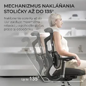 Kancelárska stolička - Sihoo DORO S100 Mesh čierna - 8