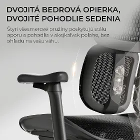 Kancelárska stolička - Sihoo DORO S100 Mesh čierna - 9