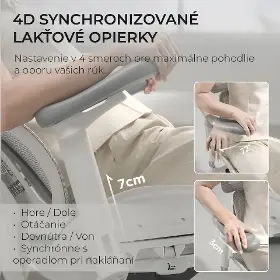 Kancelárska stolička - Sihoo DORO S100 Mesh biela - 12