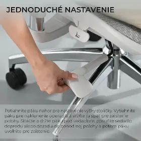 Kancelárska stolička - Sihoo DORO S100 Mesh biela - 14
