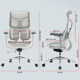 Kancelárska stolička - Sihoo DORO S100 Mesh biela - 20