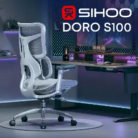 Kancelárska stolička - Sihoo DORO S100 Mesh biela - 6
