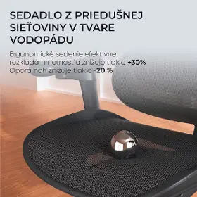 Kancelárska stolička - Sihoo DORO C300 L Mesh čierna - 11