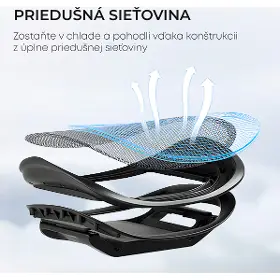 Kancelárska stolička - Sihoo DORO C300 L Mesh čierna - 14