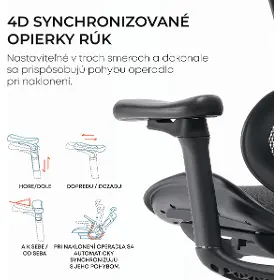 Kancelárska stolička - Sihoo DORO C300 L Mesh čierna - 15