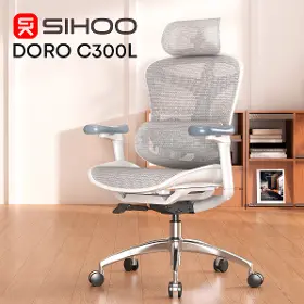 Kancelárska stolička - Sihoo DORO C300 L Mesh biela - 5