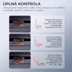 Kancelárska stolička - Sihoo DORO C300 Mesh čierna s opierkou na nohy - 12