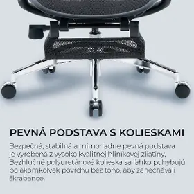 Kancelárska stolička - Sihoo DORO C300L Mesh čierna s opierkou na nohy - 15