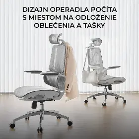 Kancelárska stolička - Sihoo M59AS Mesh sivá - 11