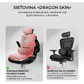 Kancelárska stolička - Sihoo M59AS Mesh čierna - 9