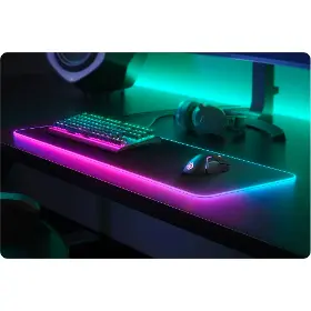 Podložka pod klávesnicu a myš - SteelSeries QcK Prism Cloth XL - 4