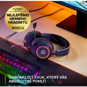 Slúchadlá - SteelSeries Arctis Nova 3 Black - 4