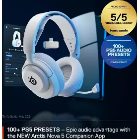 Slúchadlá - SteelSeries Arctis Nova 5P White - 4