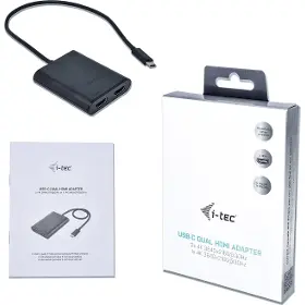 Adaptér - I-Tec USB-A/USB-C Dual 4K HDMI Video Adapter - 4