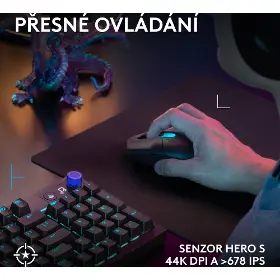 Herní myš - Logitech G305 X SUPERLIGHT Black - 5