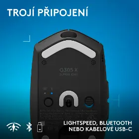 Herní myš - Logitech G305 X SUPERLIGHT Black - 6