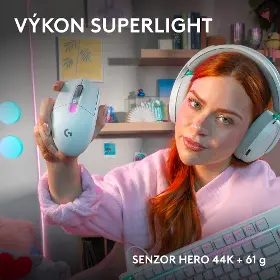 Herní myš - Logitech G305 X SUPERLIGHT White - 3